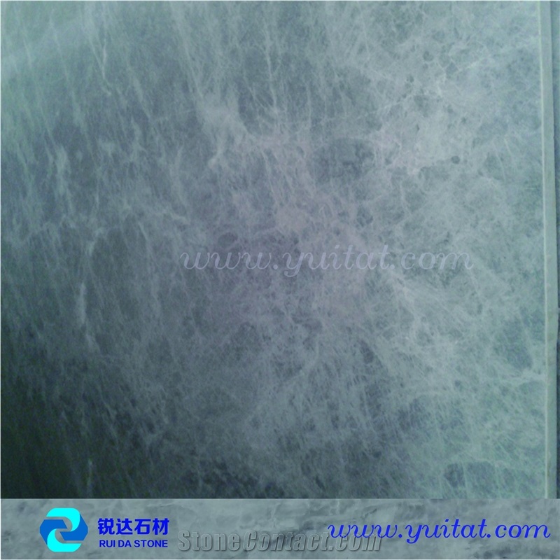 China New Arrival Shangri-La Grey Marble Slab,Chinese Tundra Blue Marble Slabs & Tiles