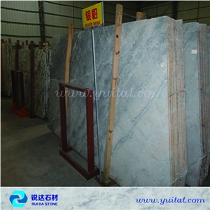 China Silver Mink Grey Marble Slab with Most Competitive Price