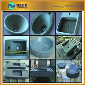 Chinese Bathroom Blue Stone Sink/Basin/Bowl, Blue Stone Sinks