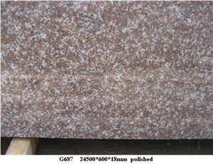 Chinese Cheapest G687 Granite Peach Red Granite Slabs&Tiles
