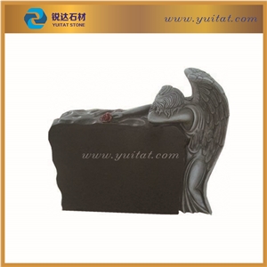 Fujian Factory & Quarry Owner Wholesale Cheap American/Russian/Poland/European Style Black Granite Tombstone/Monument