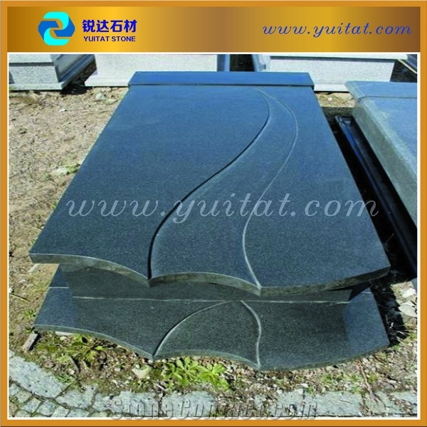 Low Price China Impala Black Poland Style Tombstone,G654 Granite European Tombstone/Monument
