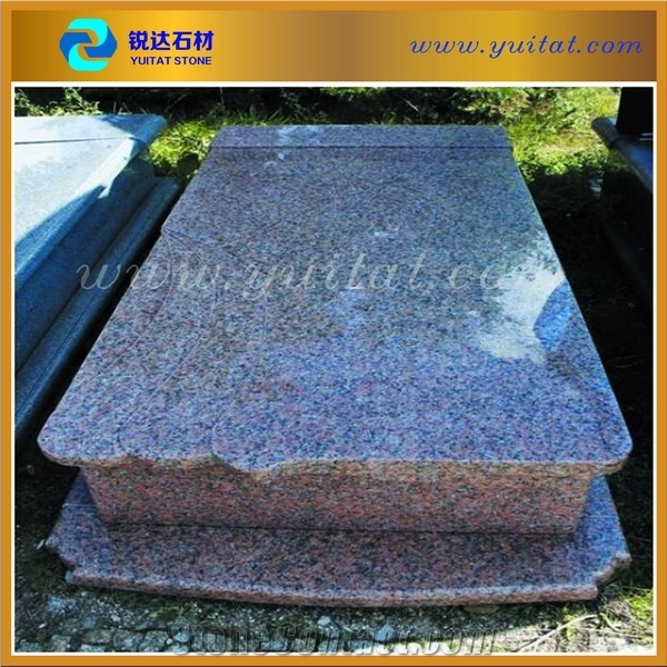 Quarry Owner Factory Direct China Maple Red G562 Granite Poland Style Tombstone, Maple Red Granite Monument & Tombstone