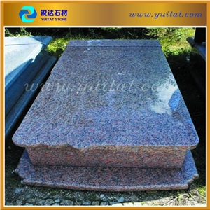 Quarry Owner Factory Direct China Maple Red G562 Granite Poland Style Tombstone, Maple Red Granite Monument & Tombstone