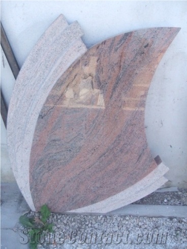 Juparana Vyara Granite Headstone