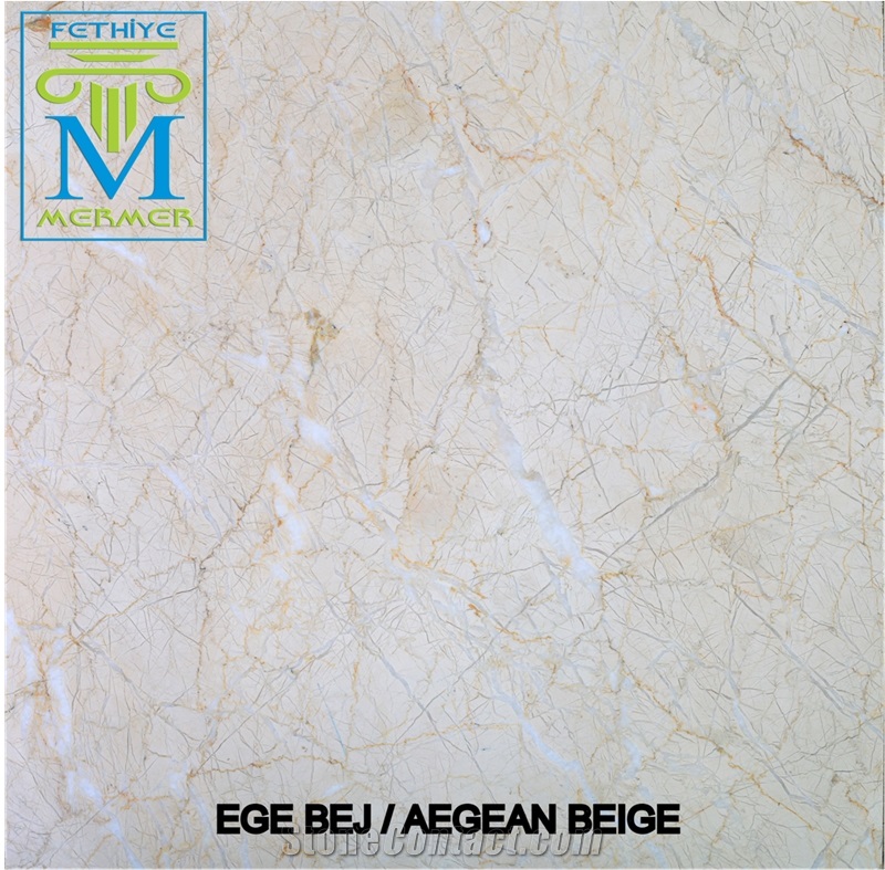 Aegean Beige Slabs & Tiles, Turkey Beige Marble