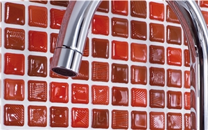 Porcelanosa Murano-Rojo Mosaic Tiles