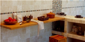 Antic Colonial Travertine Wall Application Slabs & Tiles, Turkey Beige Travertine