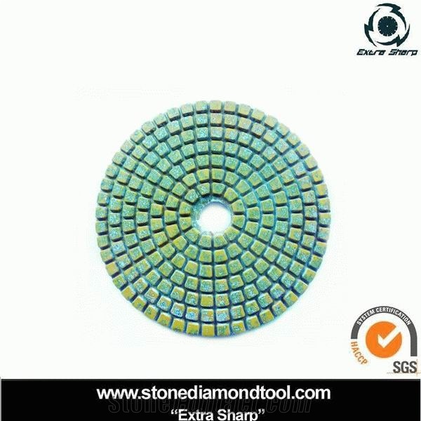 3 Step Resin Copper Diamond Tool Polishing Pads for Granite & Marble