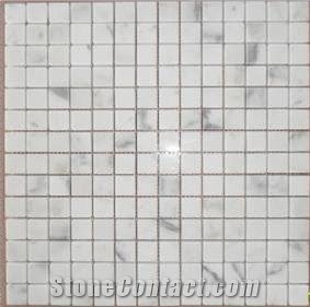 Marble Mosaics Tile with White Statuary