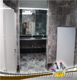 Cafe Tabaco Marble Bathroom Remodeling