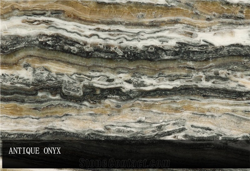 Antique Onyx Slabs, Turkey Grey Onyx