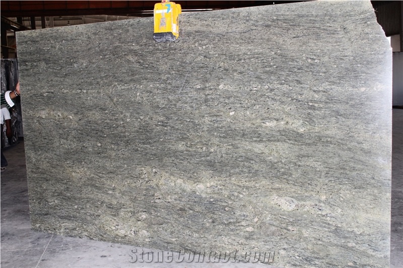 Lemon Ice Granite Slabs & Tiles, India Green Granite