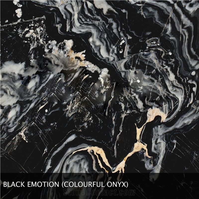 Black Emotion Onyx,Black Onyx Slabs & Tiles