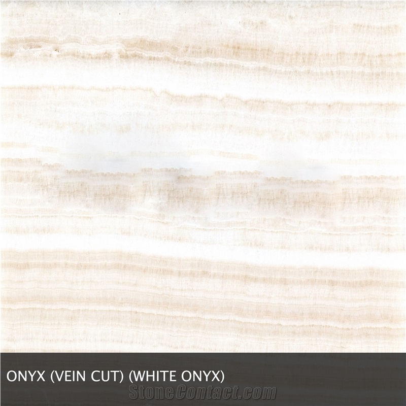 Ivory Onyx Veincut Polished White Onyx Slabs, Turkey White Onyx