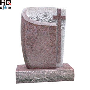China Red Granite Upright Monuments