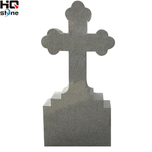Cross American Monument Grey Color, Grey Granite Monuments
