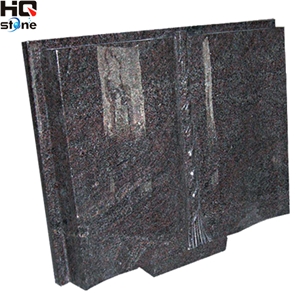 Irich Grey Granite Book Shape Monument, Grey Granite Monuments