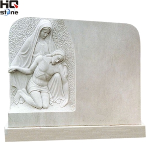 White Marble Engraved Monument, White Marble Monument & Tombstone