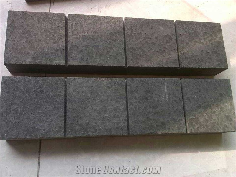 Polished Black Basalt Stones
