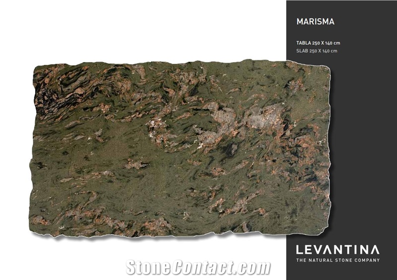 Green Marisma Granite Slabs, Verde Marisma Granite