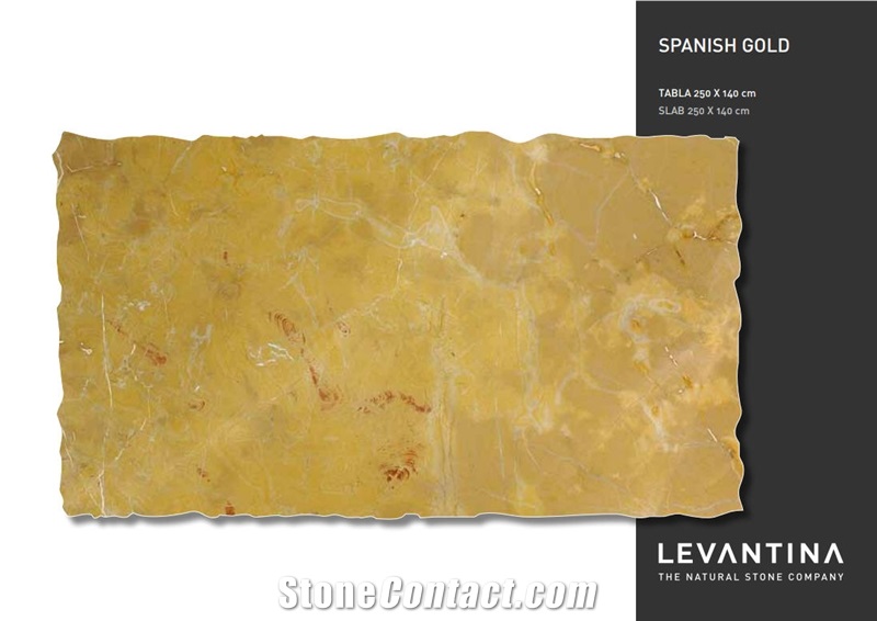 Spanish Gold Marble Tiles, Slabs