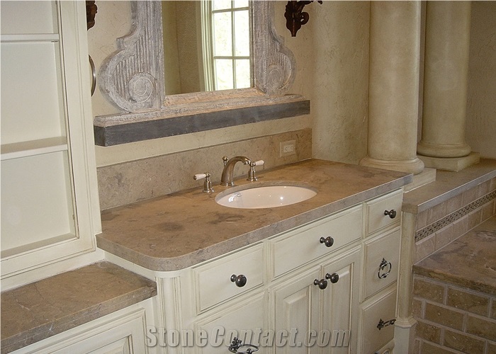 Lagos Blue Honed Limestone Vanity Tops From United States