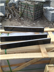 45 Degree Cutting Shanxi Black Granite Tiles Slabs Tombstone for Israel Type Tombstone, Shanxi , China , Absolute , Nero Assoluto, G7 Black Granite Monument & Tombstone