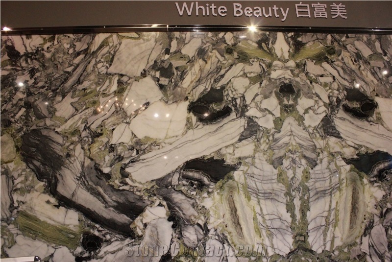 White Beauty Lux Marble Slabs