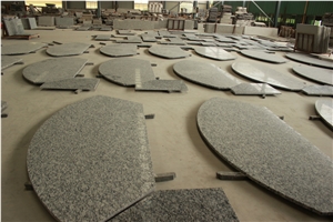 Black Granite Polishing Island Kitchen Countertops