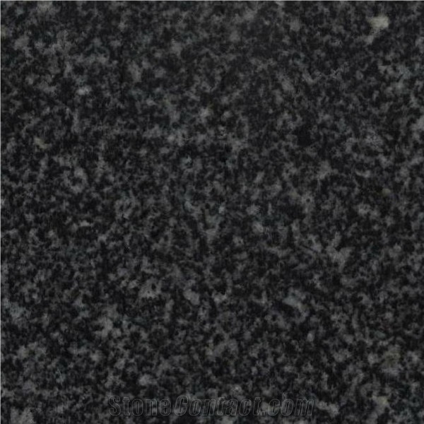 Snow in Black Granite