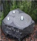 Natural Face Black Granite Garden Fountain