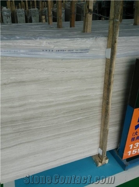 Very Popular Polished and Honed Natural Marble Stone -White Serpeggiante ,Light Wood Grey , Wooden White Big Slabs & Tiles ,Cut-to-size , Walling , Flooring , Paving  