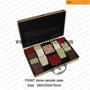 Ps067 Stone Sample Case,Marble Display Case, Stone Carry Case