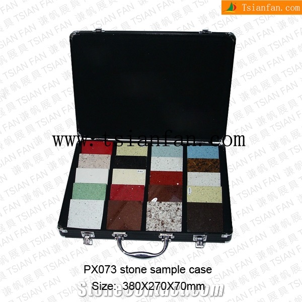 Ps073 Stone Sample Case,Marble Display Case, Stone Carry Case from