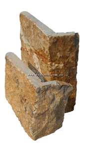 Kangya Limestone Cultured Stone Corner, Limenstone Beige Limestone Corners