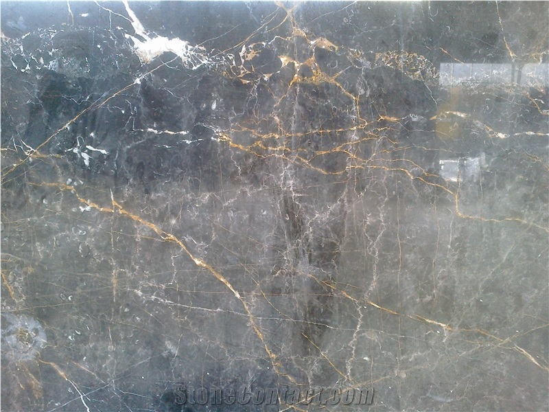 Iran Golden Black Marble Blocks From Iran - StoneContact.com