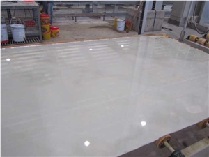 Iran Pure White Onyx Slabs & Tiles, Polished Onyx Floor Covering Tiles, Walling Tiles