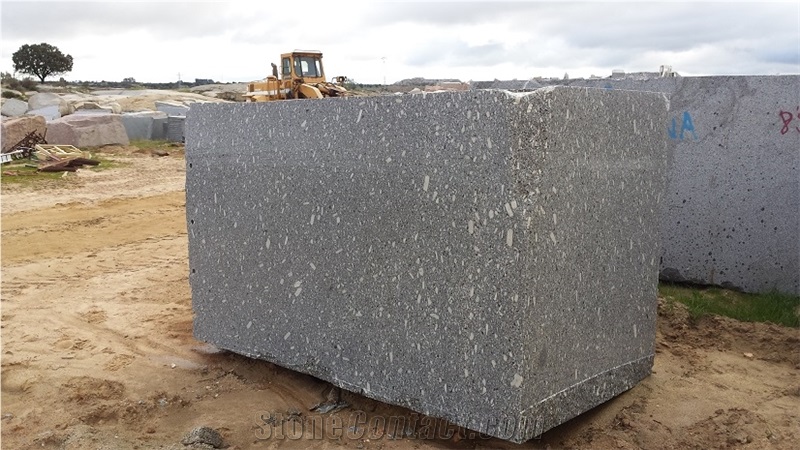 Azul Anochecer Granite Kerbstone, Faces Flamed, Azul Anochecer Granite