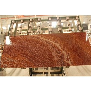Translucent Ruby Onyx Slabs