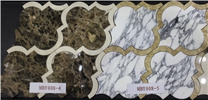 Marble Water Jet Mosaic_mwjm001