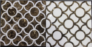 Marble Water Jet Mosaic_mwjm007