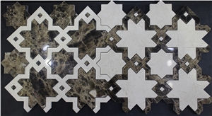 Marble Water Jet Mosaic_mwjm008