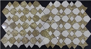 Marble Water Jet Mosaic_mwjm009
