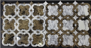 Marble Water Jet Mosaic_mwjm011