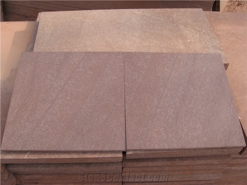 Rosewood Sandstone Slabs & Tiles, China Red Sandstone