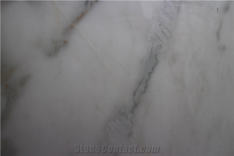 Snow Jade Slab, China White Marble