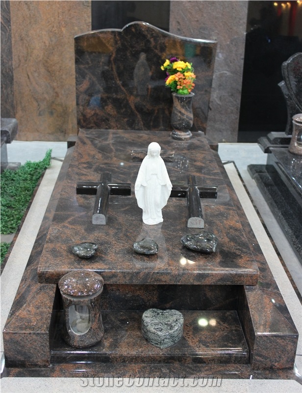 White Marble Angel Tombstone