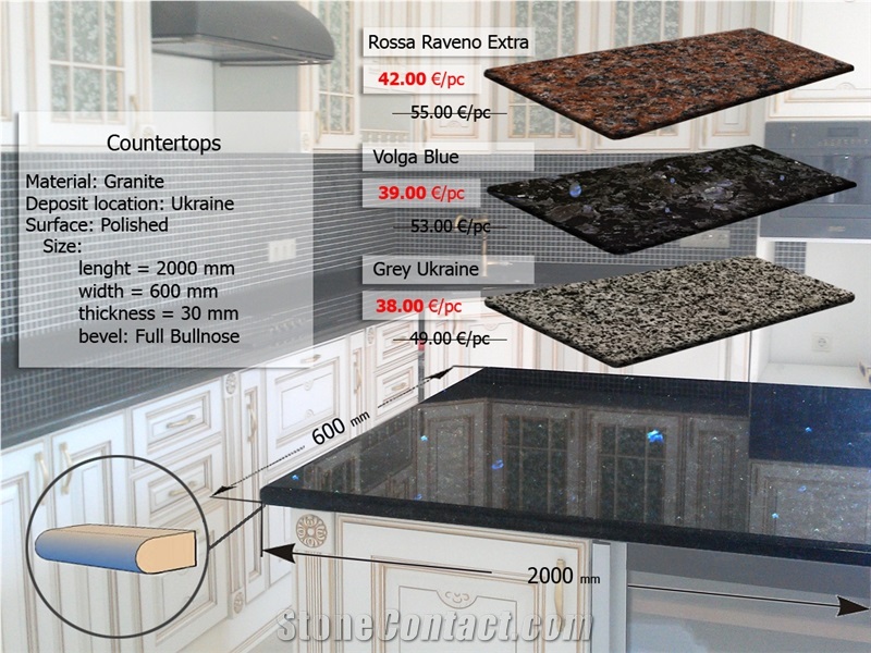 Prefabricated Granite Kitchen Countertops