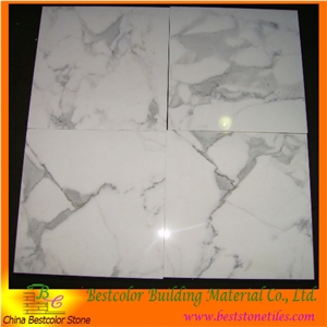 Statuario White Marble Tiles Grace for Hotel Project